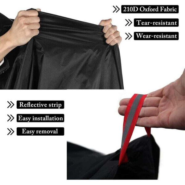 Waterproof Bike Cover Outdoor Protective For 1 Or 2 Bikes 210D Nylon Bicycle Rain With Lock Holes Bike Covers