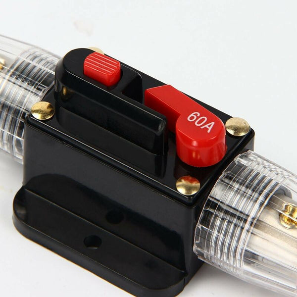 Car Circuit Breaker 12V 24V Dc Protection With Manual Reset Switch Fuse 60A Circuit Breakers
