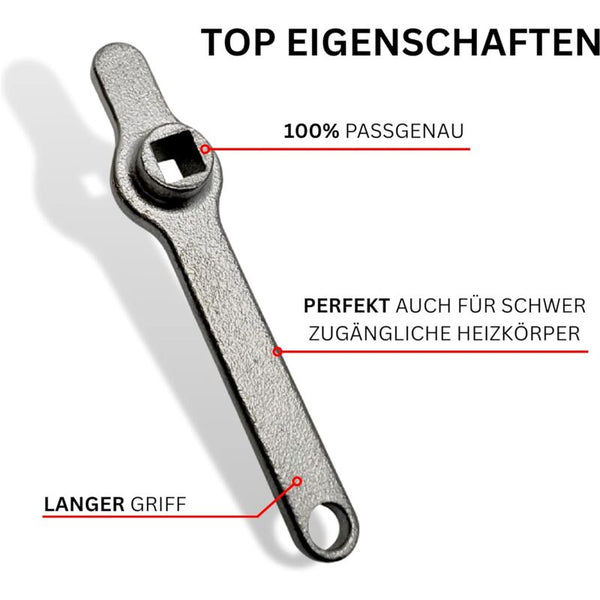 Bleeder Wrench Heater Key Square Radiator Handle Vent Absolute New Premium Stainless Steel Switches & Controls
