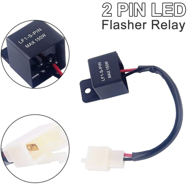 2 Pin 12V Led Flasher Relay For Car And Motorcycle Other Motorcycle Parts