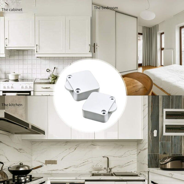 2 Piece Door Cabinet Switch Automatic Light For Closets White Cabinets & Cupboards