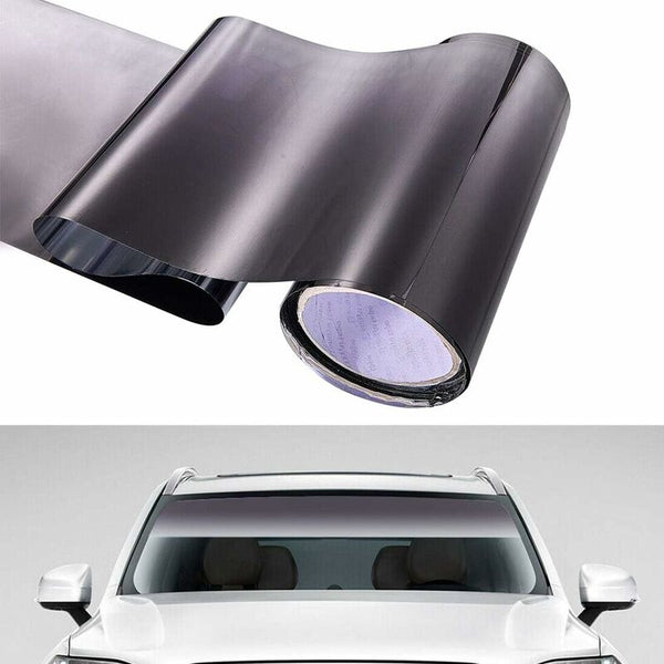 Car Sun Shade Strip Tint Film Front Windshield Protector Tinted Sticker Diy Window Tint