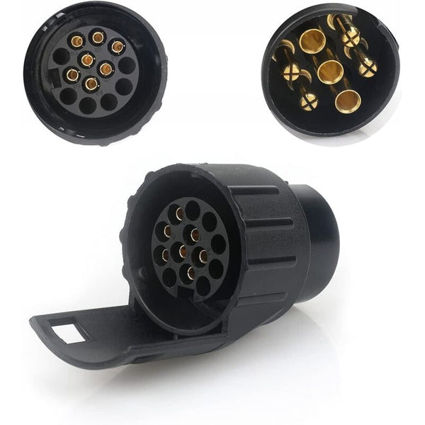 7 To 13 Pin Trailer Plug Adapter Car Tractor Caravan Connector Trailer Parts