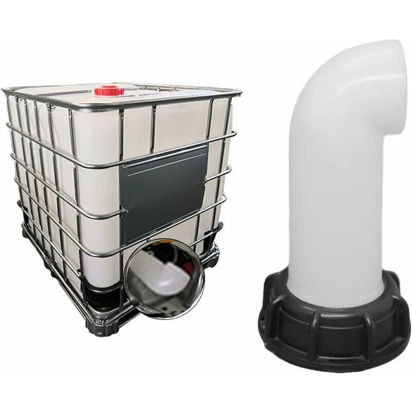2 Pcs Water Tank Nozzle Valve Ibc Adapter 60Mm For Dead (White) Connectors Valves & Accessories