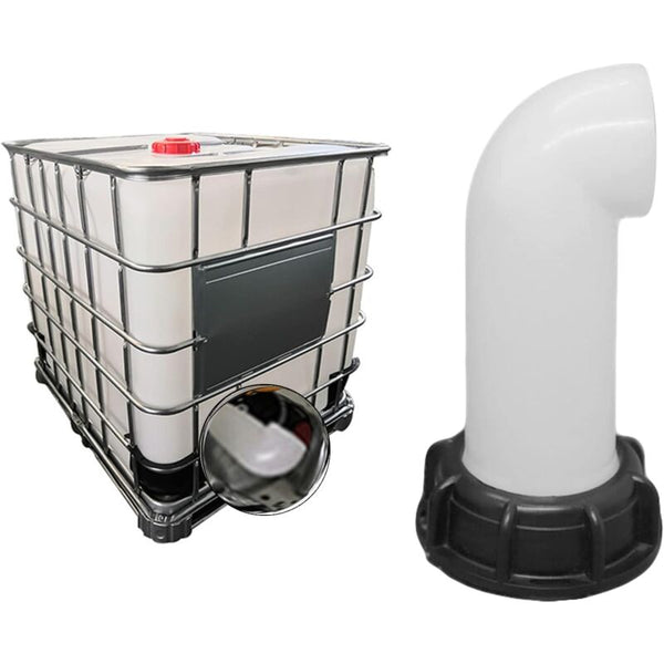 2 Pcs Water Tank Nozzle Valve Ibc Adapter 60Mm For Dead (White) Connectors Valves & Accessories