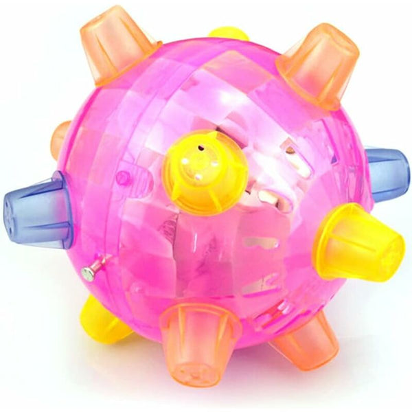 Led Dog Jumping Ball Activated Rubber Light Up Non Toxic Flashing Balls Pet Dance Dog Toys