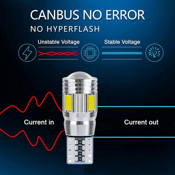 T10 W5w Led Bulb Car Interior Light Night Suitable For License Plate Lights Side Position Led Car Lights