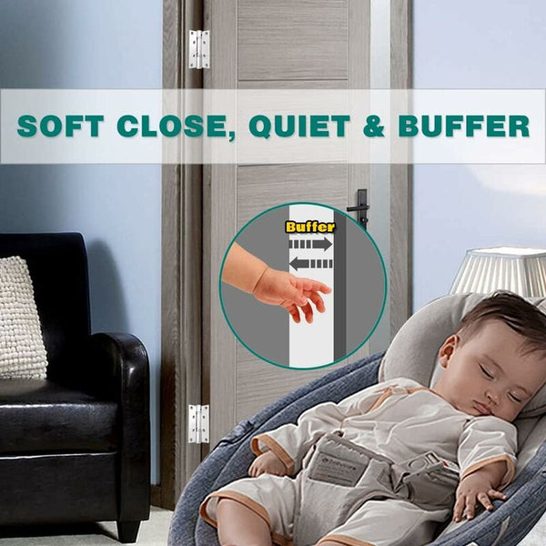 Automatic Door Closer With Stop Device Adjustable Spring Hinge Buffer For Commercial And Door Stops
