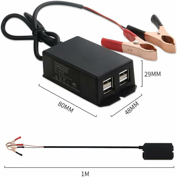 12V 24V To 5V Usb Power Adapterwaterproof Motorcycle Mobile Phone Charger Chargers & Cradles