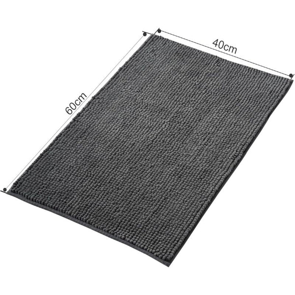 Super Absorbent Non Slip Chenille Bath Mat Machine Washable 40X60cm Bath Mats Rugs & Toilet Covers