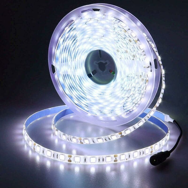 12V Led Strip Light Cool White 6500K Meters Flexible 300 Leds 5050 Smd Ip65 Waterproof [Energy Class A] String Lights
