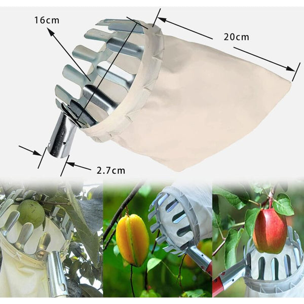 Fruit Picker 1 Collector Metal With Bag Cherry Diameter 16 Cm For Picking Other Garden Hand Tools & Equipment