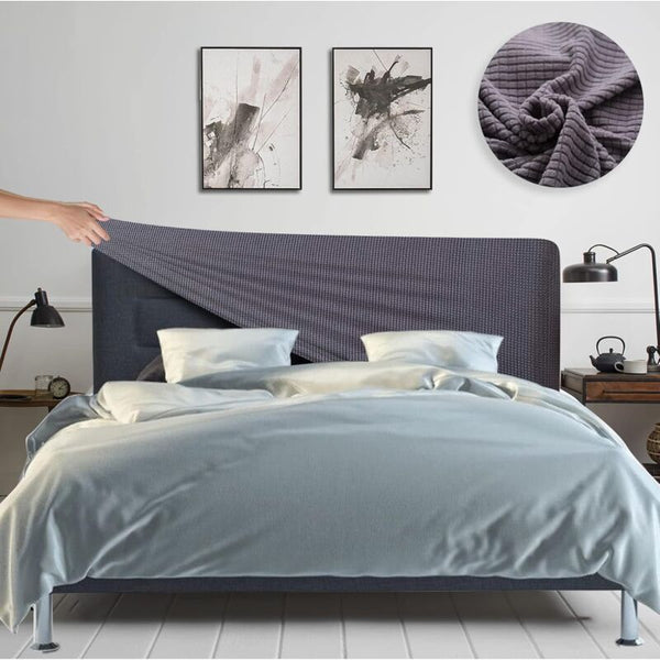 Stretch Headboard Covers Washable Padded Dustproof Jacquard Protective For Single Double King Slipcovers
