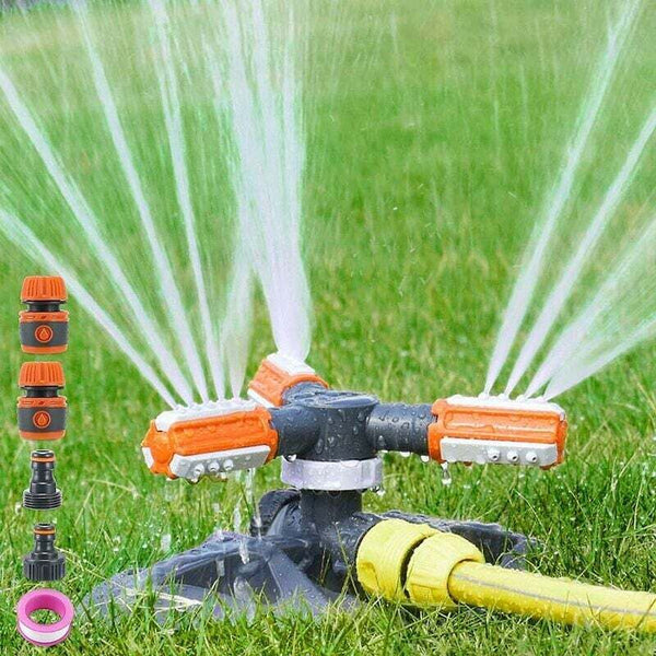 Garden Sprinkler Automatic Watering Irrigation System Large Area Covering 360 Rotating For Lawn Lawn Sprinklers & Sprinkler Heads