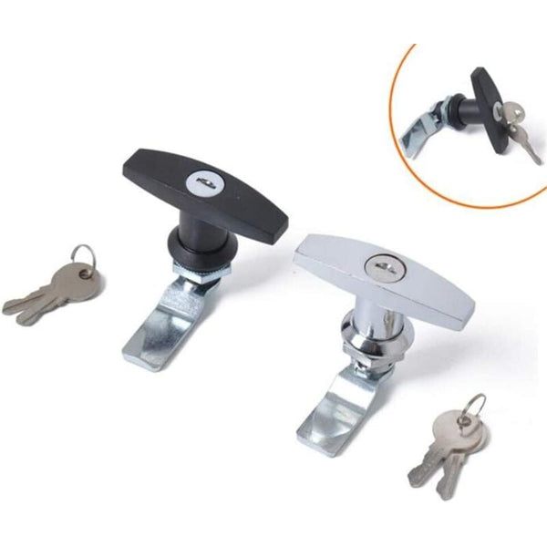 T Handle Lock With Key Aluminum Alloy Trailer Door Latch Universal For Trailers Trailer Parts