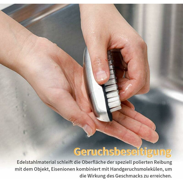 2X Stainless Steel Hand Nail Brush Brushes Hard Bristles Cleaning For Hands Nails Feet Manicure & Pedicure Tools & Kits