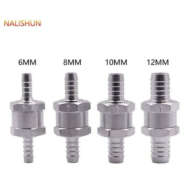 4 Pcs Set Non Return Valves 6/8/10/12Mm Aluminum Alloy Fuel With Arrow For Petrol Diesel Car Boat Motorcycle Other Motorcycle Parts