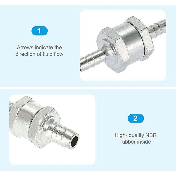 4 Pcs Set Non Return Valves 6/8/10/12Mm Aluminum Alloy Fuel With Arrow For Petrol Diesel Car Boat Motorcycle Other Motorcycle Parts
