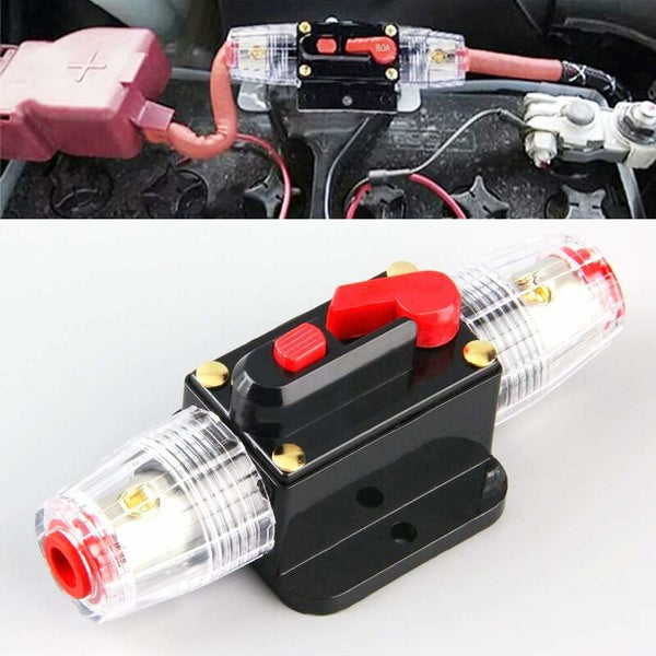Car Fuse Circuit Breaker Auto Protection 12V 24V Dc Manual Reset Switch Audio Inline Circuit Breakers