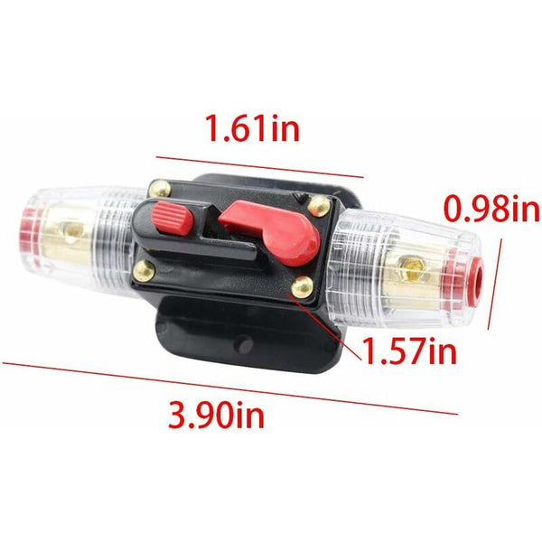 Car Fuse Circuit Breaker Auto Protection 12V 24V Dc Manual Reset Switch Audio Inline Circuit Breakers