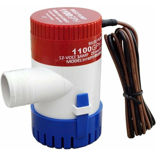 Marine Electric Bilge Pump 1100Gph 12V For Boat Caravan Rv Submersible Non Automatic Boat Plumbing