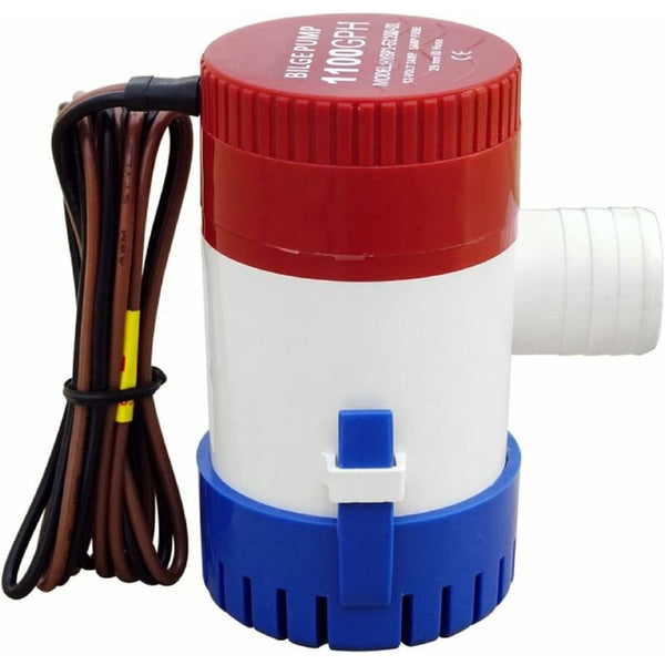 Marine Electric Bilge Pump 1100Gph 12V For Boat Caravan Rv Submersible Non Automatic Boat Plumbing