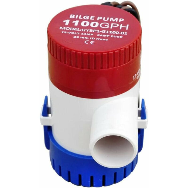 Marine Electric Bilge Pump 1100Gph 12V For Boat Caravan Rv Submersible Non Automatic Boat Plumbing