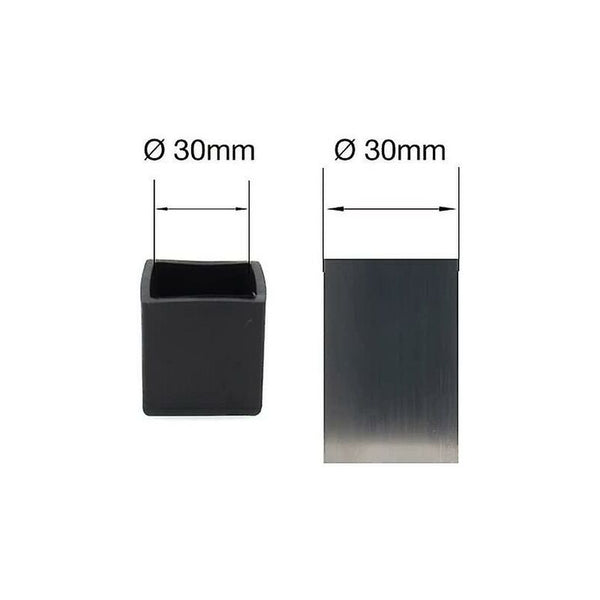 Square Rubber Caps 30Mm For Chairs Tables Furniture Legs Furniture Parts