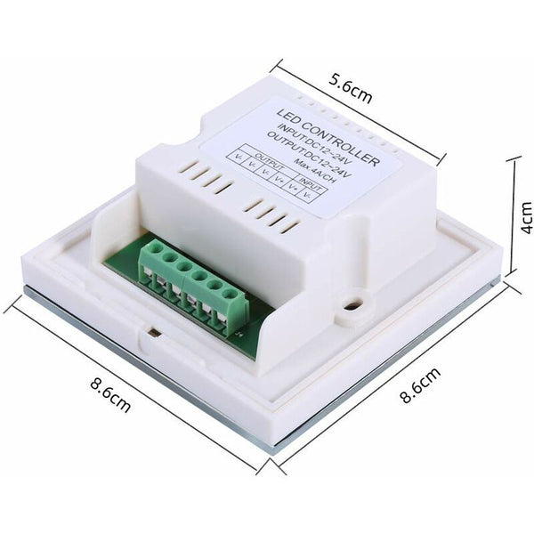 Wall Touch Light Switch Led Dimmer Brightness Controller Single Colour Panel For Strip Wall Lights