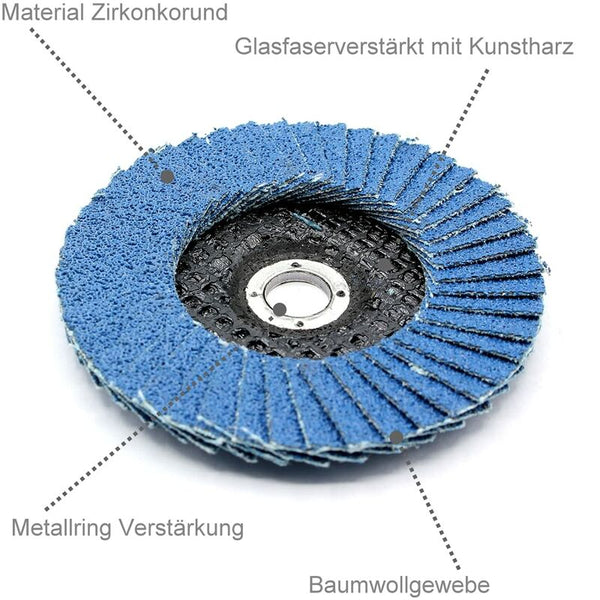 5 Pcs 76 X 10Mm Flap Discs Grit 60 80 120 For 10.8 12V Accessories Stainless Steel Wood Grinders And Grinder Discs