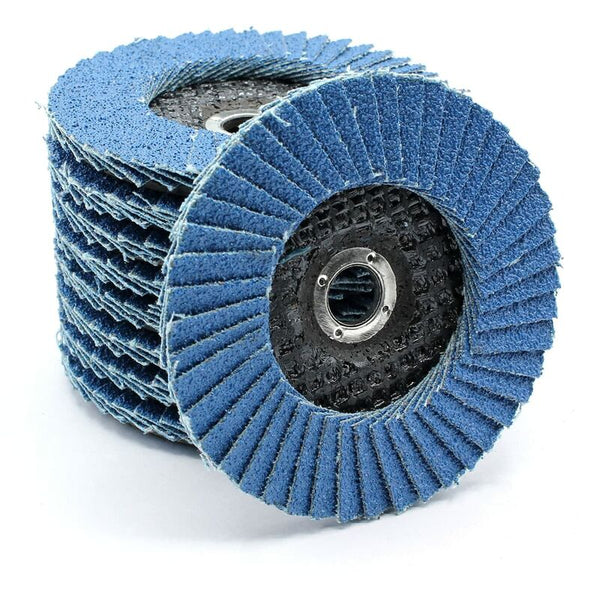 5 Pcs 76 X 10Mm Flap Discs Grit 60 80 120 For 10.8 12V Accessories Stainless Steel Wood Grinders And Grinder Discs