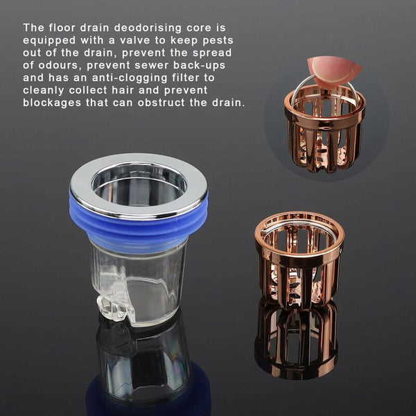 Anti Odor Valve 2 Pcs Shower Plug For Floor Deodorizing Core Balcony Drain Grates