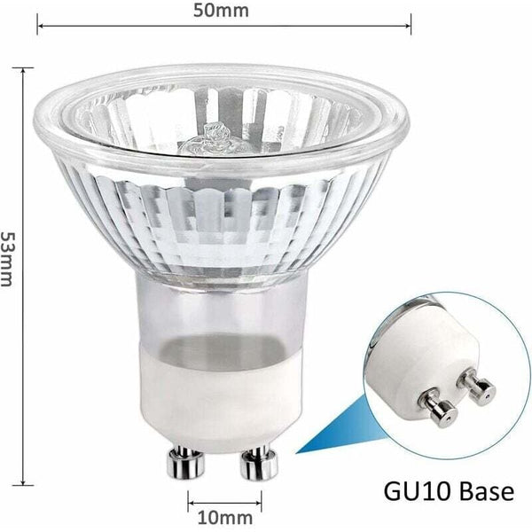 Halogen Bulb Gu10 35W 230V 380Lm Warm White 2700K Dimmable Spot For Cabinet Light Display Lights Pack Light Bulbs