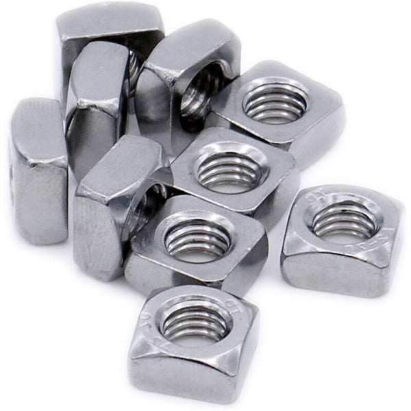Square Nut M8 (8Mm) (Chamfered) Stainless Steel (A2) (Pack Of 20) Screws & Bolts