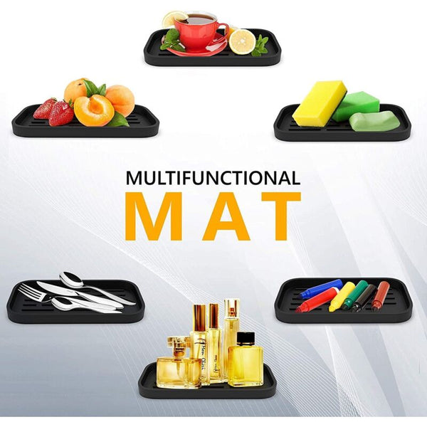 Silicone Draining Mat Sink Organizer For Sponges Brushes Soap Wine Glass Dry Non Slip Sponge/Sink Holder Sink Organisers