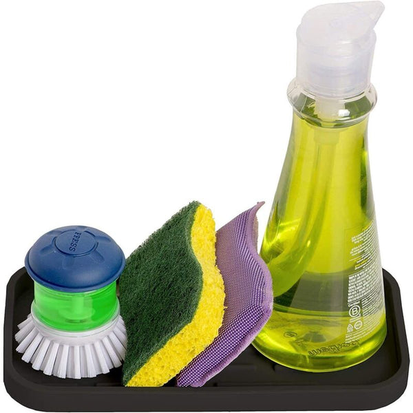 Silicone Draining Mat Sink Organizer For Sponges Brushes Soap Wine Glass Dry Non Slip Sponge/Sink Holder Sink Organisers