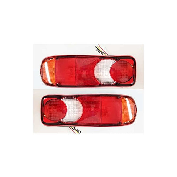 2 Pcs Lamp For Truck Tipper Tractor Trailer Chassis Universal Bulbs Working In 12V And 24V Tail Lights