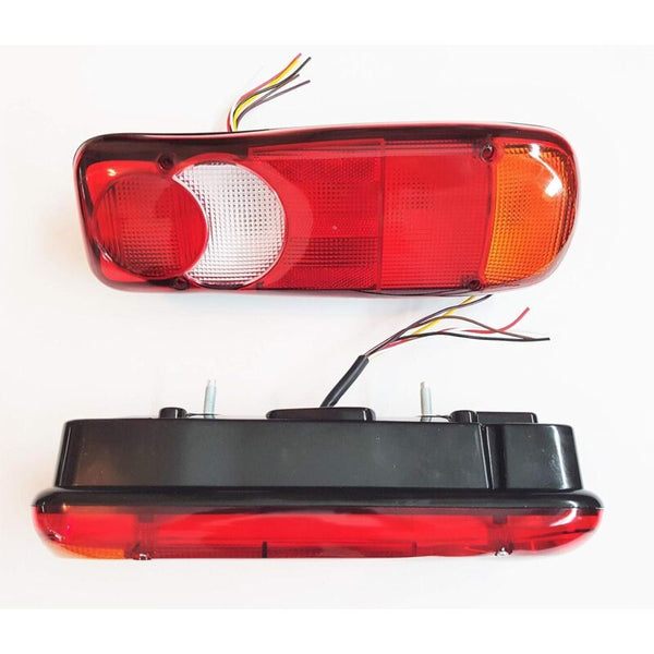 2 Pcs Lamp For Truck Tipper Tractor Trailer Chassis Universal Bulbs Working In 12V And 24V Tail Lights