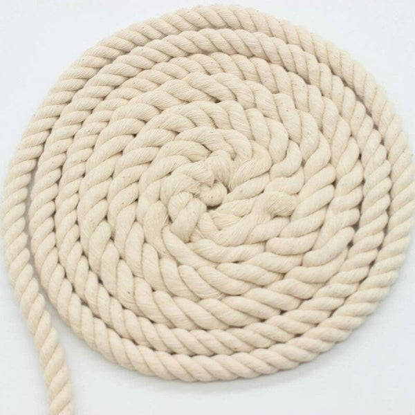 100% Cotton Twisted Soft Cord For Macrame Knitting Crafts 10M X 10Mm Wall Hangings