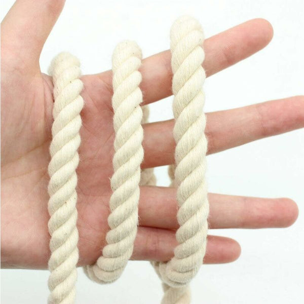 100% Cotton Twisted Soft Cord For Macrame Knitting Crafts 10M X 10Mm Wall Hangings