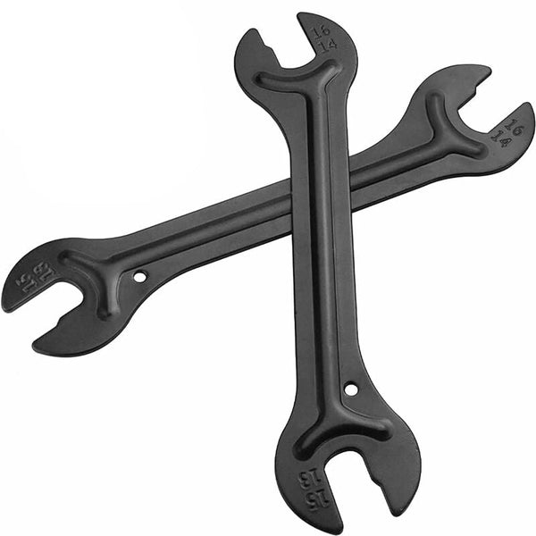 2X Bike Hub Cone Wrench Set 13/14/15/16Mm Carbon Steel Black Wrenches