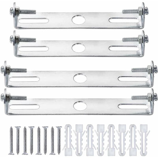 4 Pack Ceiling Light Fixture Rose Chandelier Silver Universal Holder With Screws And Nuts Carbon Steel Chandeliers & Ceiling Fixtures