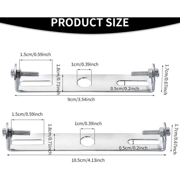 4 Pack Ceiling Light Fixture Rose Chandelier Silver Universal Holder With Screws And Nuts Carbon Steel Chandeliers & Ceiling Fixtures