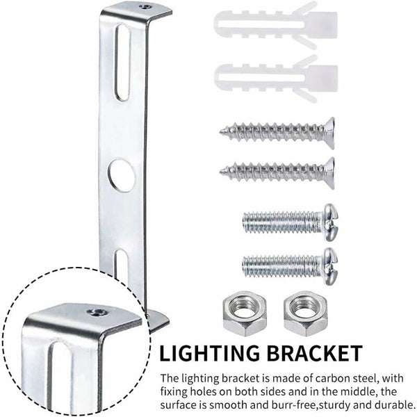 4 Pack Ceiling Light Fixture Rose Chandelier Silver Universal Holder With Screws And Nuts Carbon Steel Chandeliers & Ceiling Fixtures