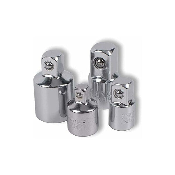 4 Pcs Ratchet Adapter Socket 1/2 To 3/8 1/4 Reducer For Sockets And Ratchet Wrenches
