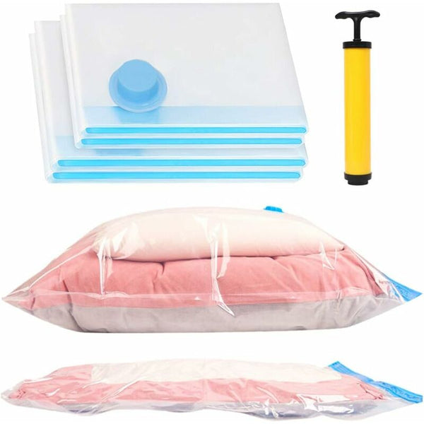 4 Pack Vacuum : 2 Jumbo (100X80cm) Large (80X60cm) Waterproof Storage Bags