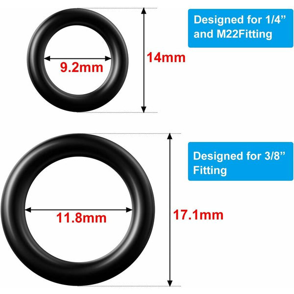 50 Pcs Pressure Washer O Rings Replacement For 1/4 Inch 3/8 M22 Quick Connect Coupler (O Pcs) Pressure Washer Parts