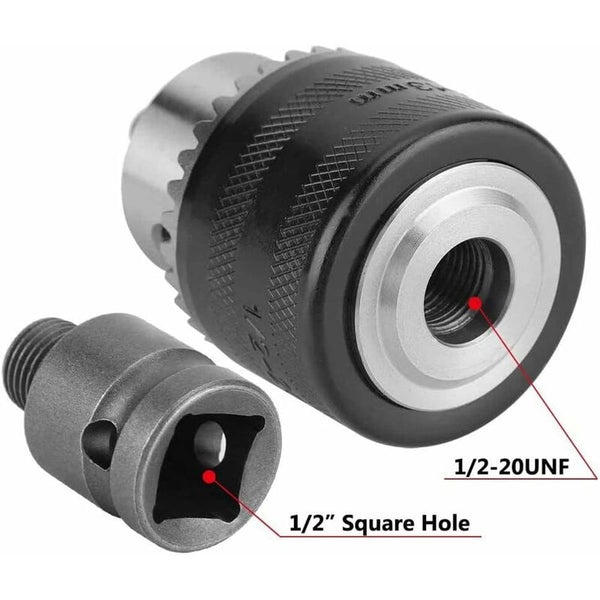 1.5 13Mm Drill Chuck 1/2 20 Unf With Sds Plus Adapter And Wrench Quick Change Key For Drilling Drill Chucks