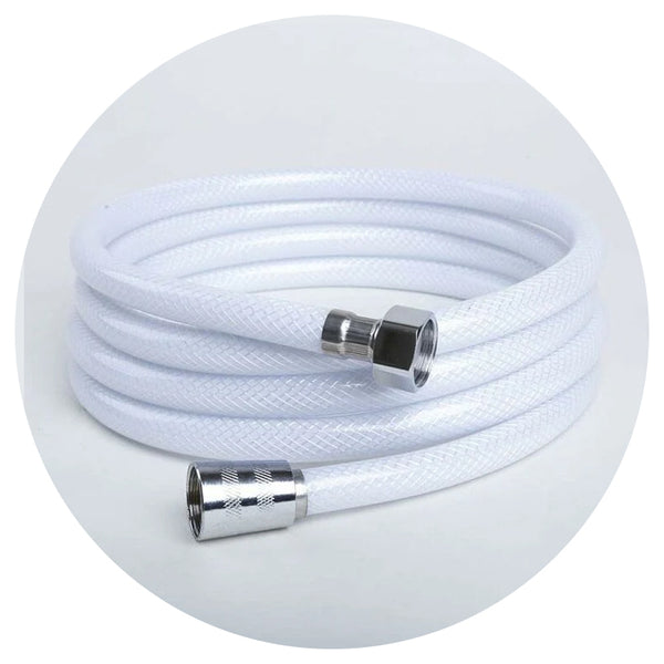 2M Pvc Shower Hose Universal G1/2 Replacement Flexible & Anti Breakage Shower Hoses