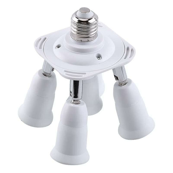 5 In 1 E27 Socket Splitter Adapter Converter Holder For Led Bulbs Lighting Accessories